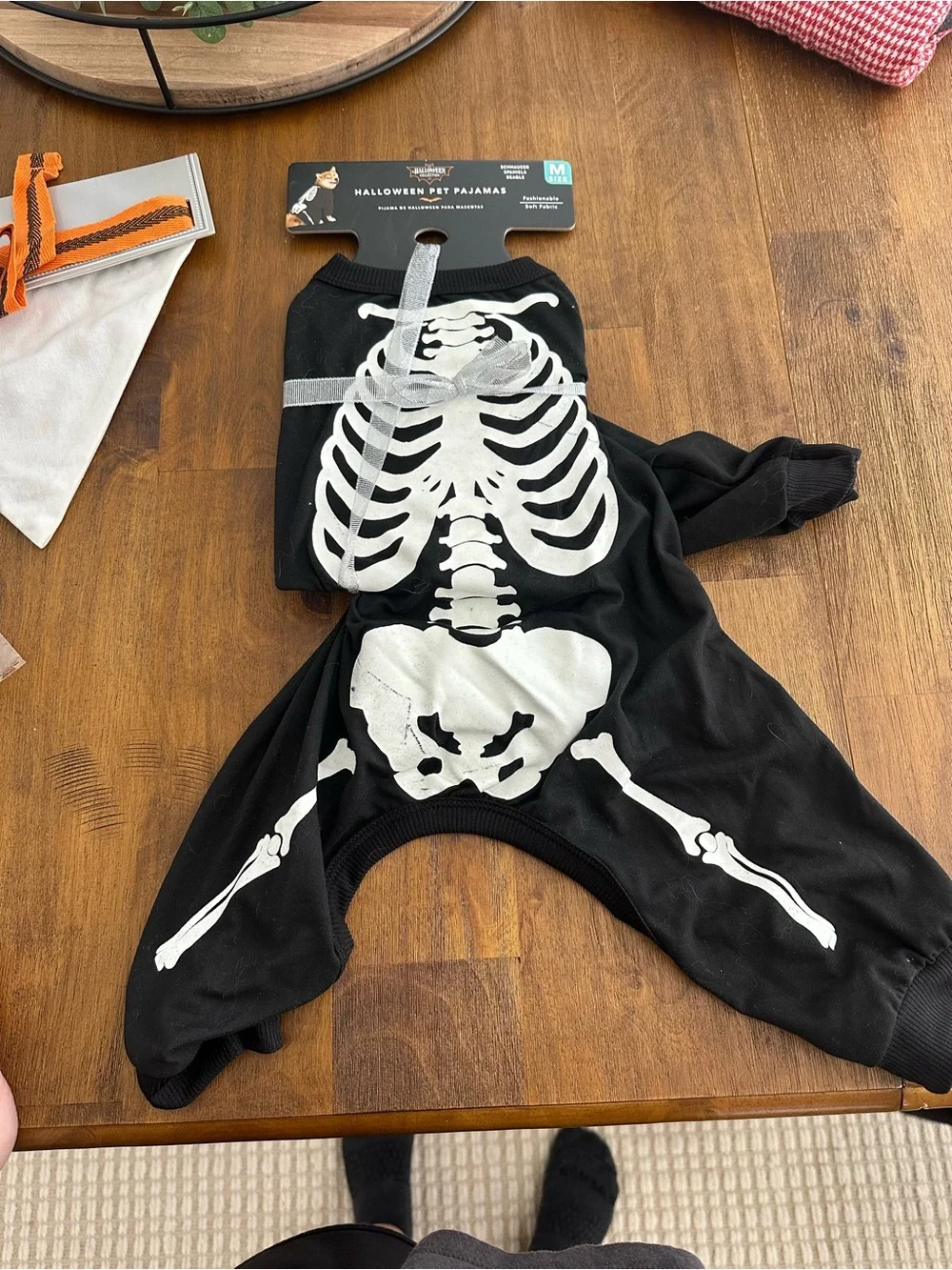Halloween Pet Pajamas - Black Skeleton